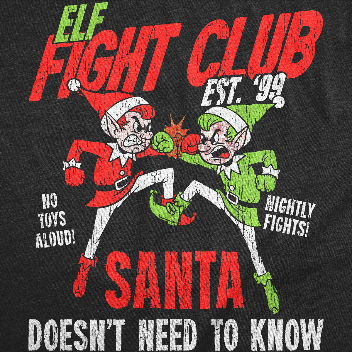 Elf Fight Club Men's T Shirt product image 3
