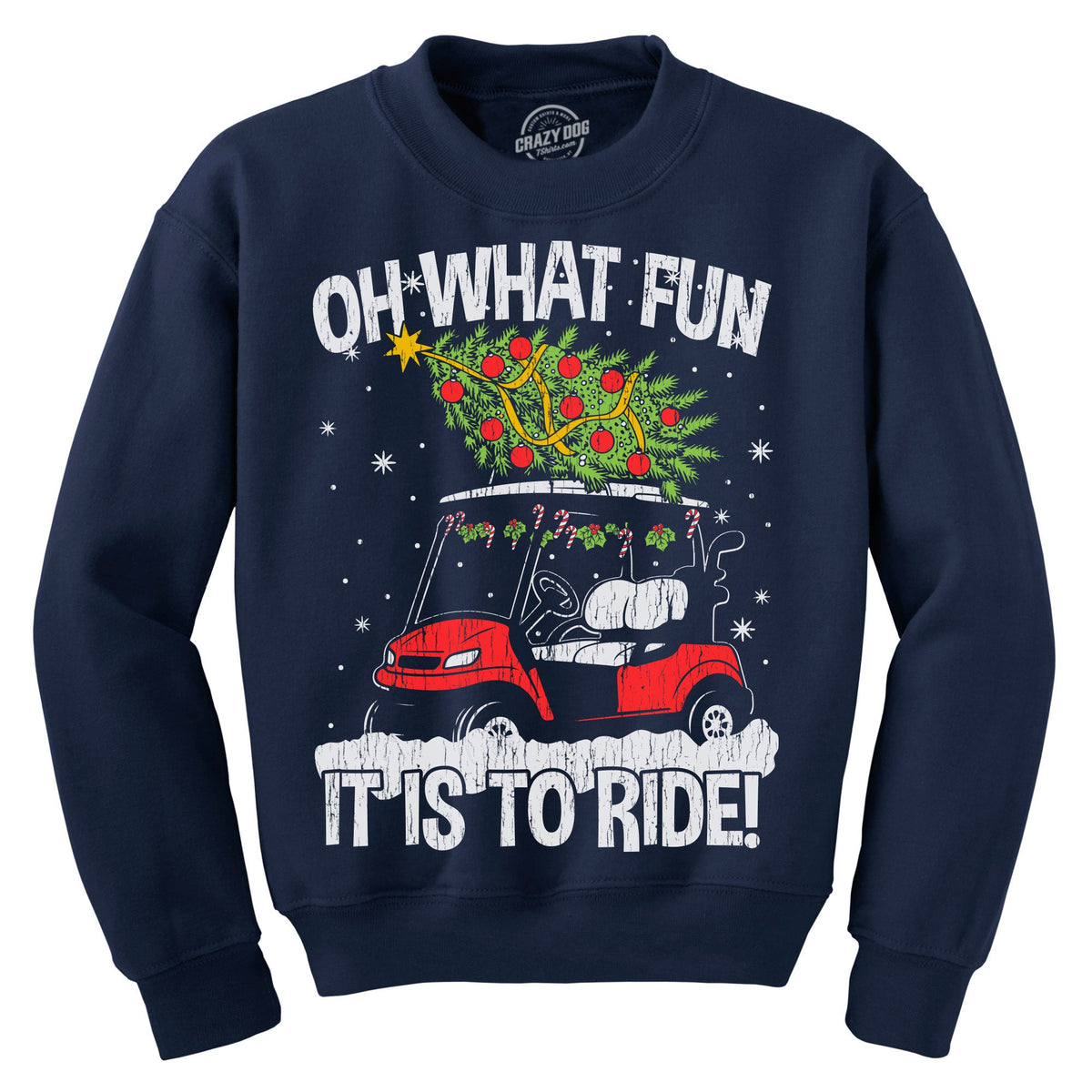 Oh What Fun It Is To Ride Crew Neck Sweatshirt product image 1