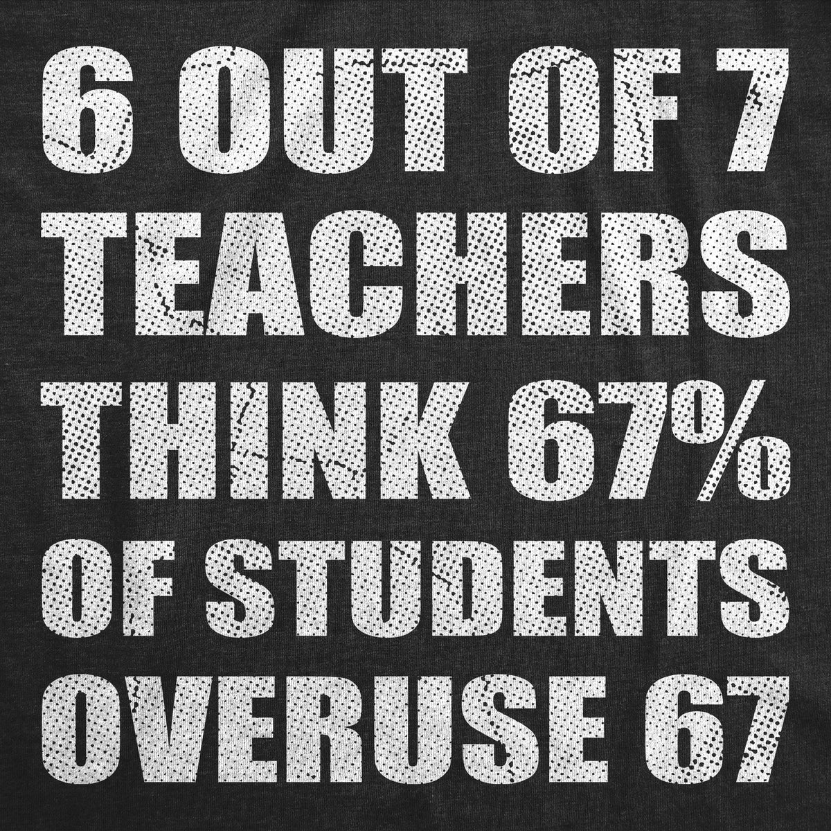 6 Out Of 7 Teachers Think 67% Of Students Overuse Six Seven product image 2
