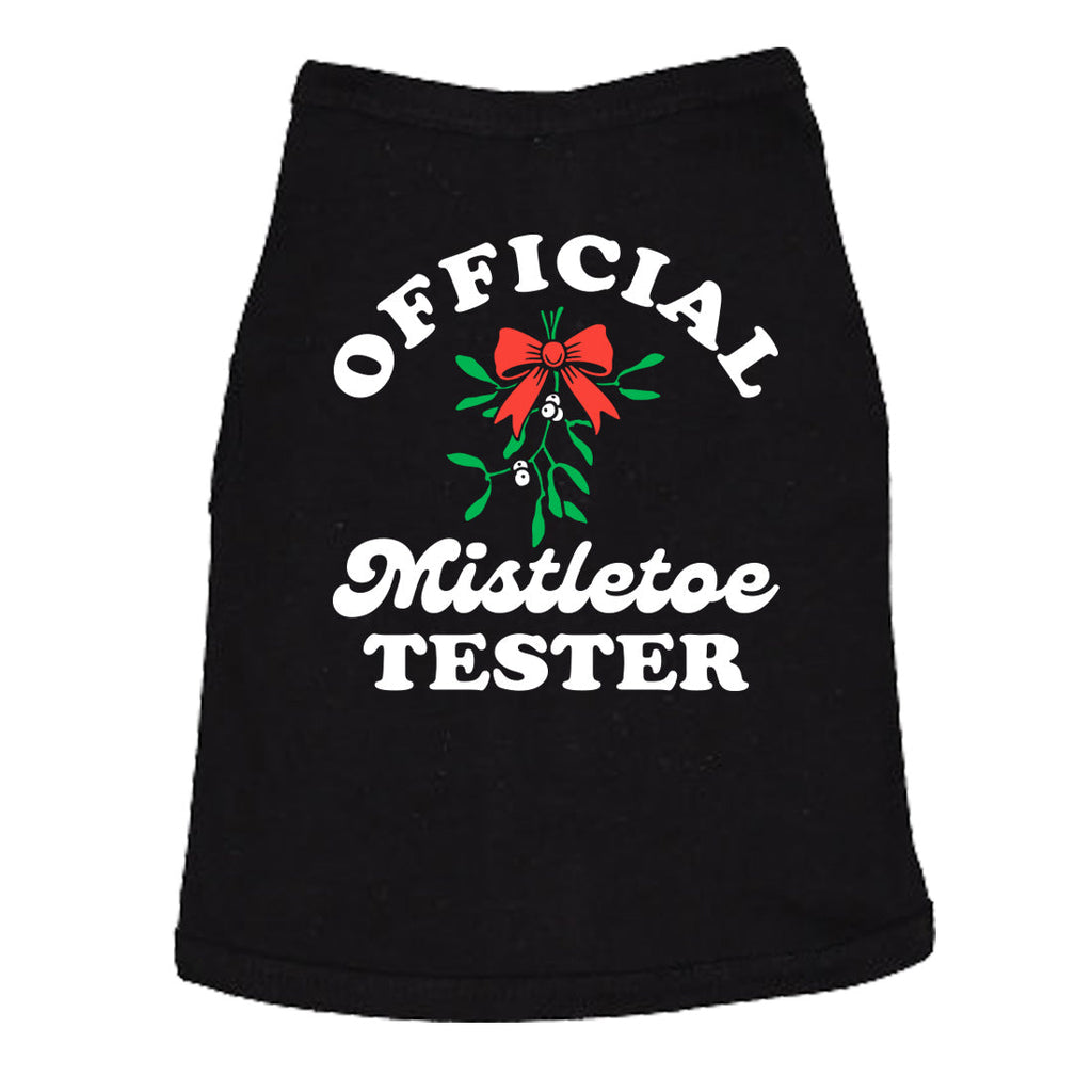 Official Mistletoe Tester Dog Shirt product image 1