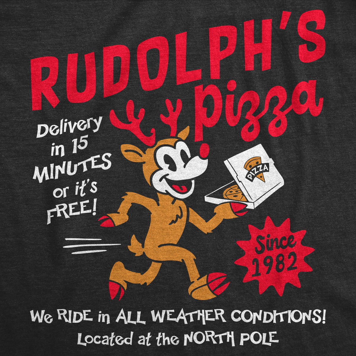Rudolphs Pizza Baby Bodysuit