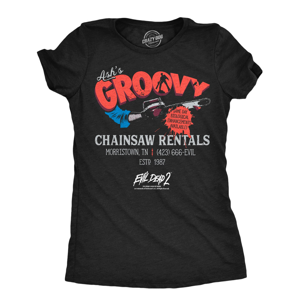 Ashs Groovy Chainsaw Rentals Women's T Shirt product image 1