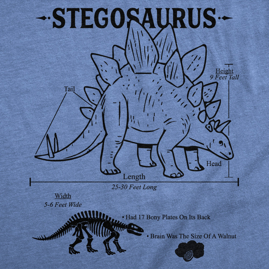 Stegosaurus Infographic Men's T Shirt product image 3