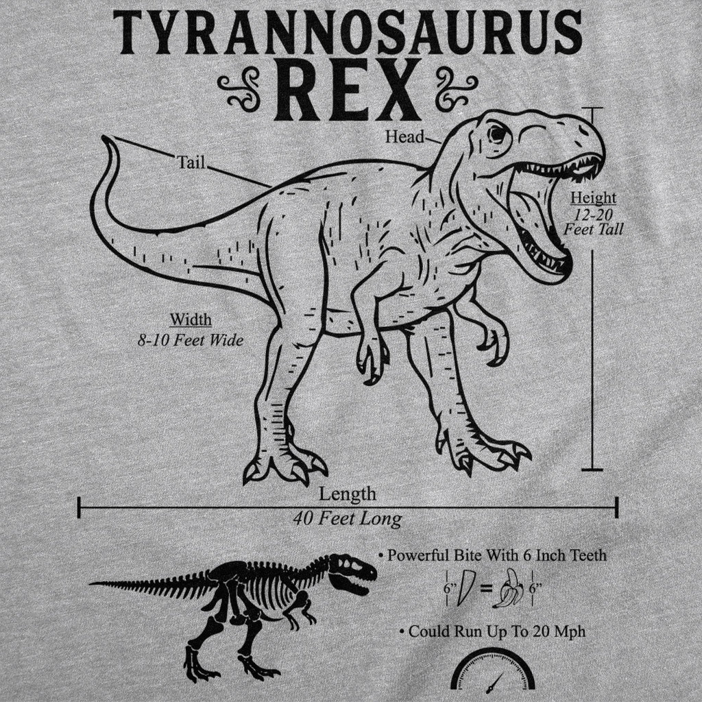 Tyrannosaurus Rex Infographic Women's T Shirt product image 2