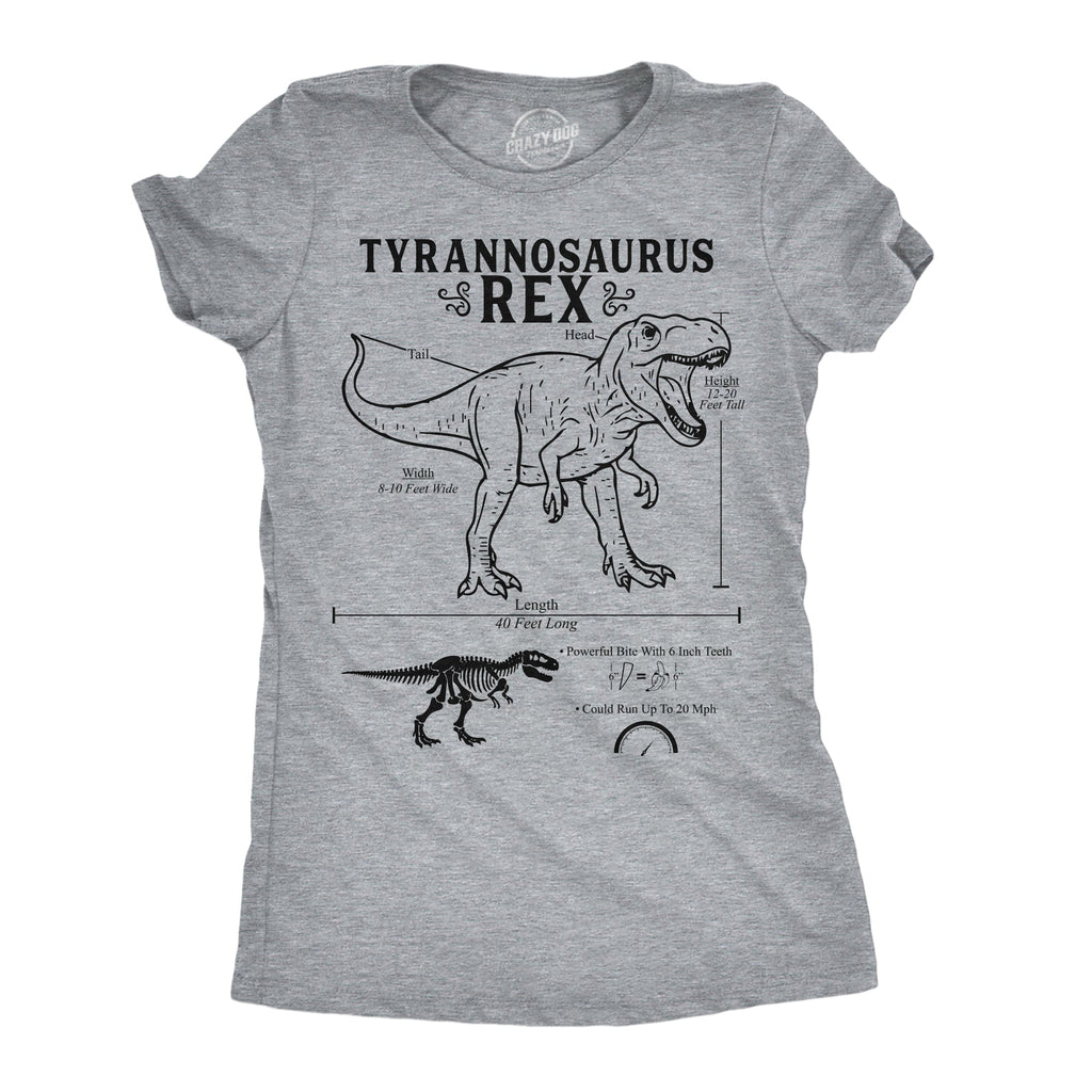 Tyrannosaurus Rex Infographic Women's T Shirt product image 1