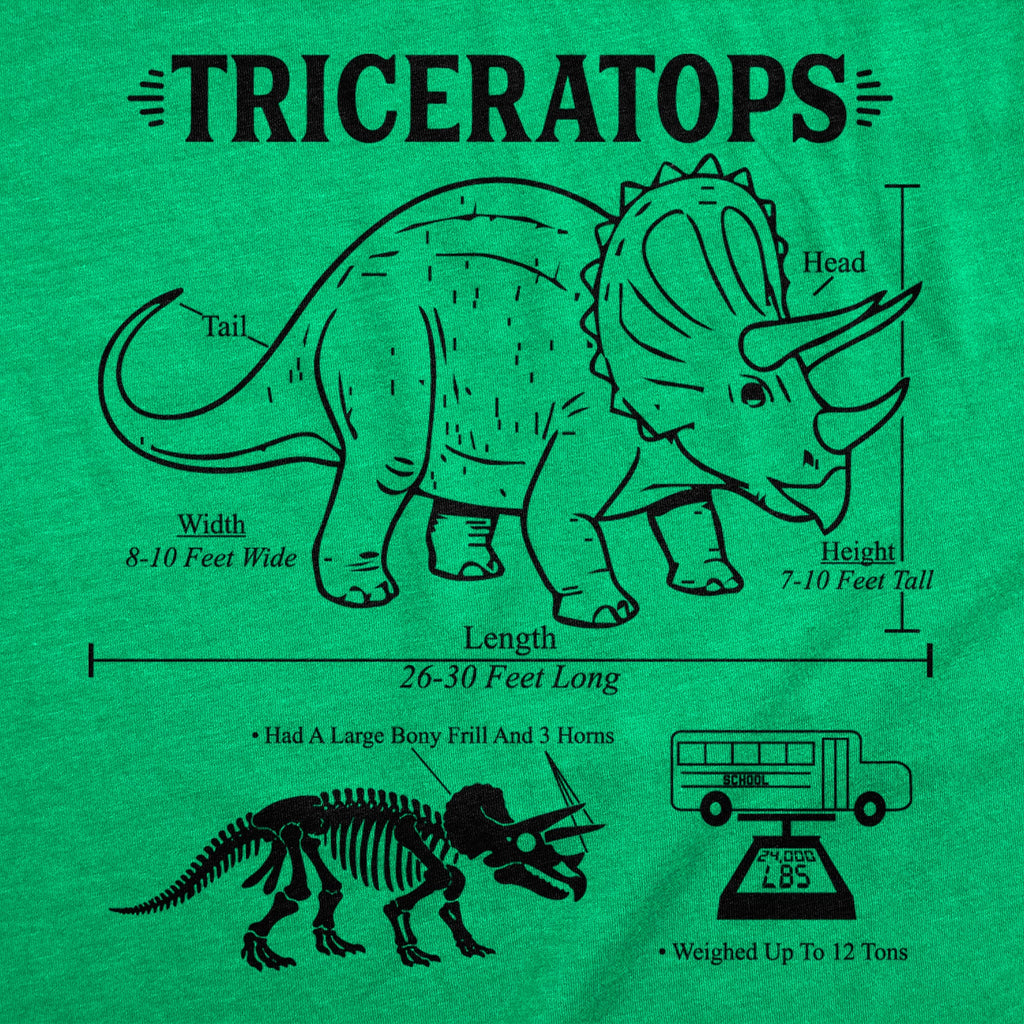 Triceratops Infographic Men's T Shirt product image 2