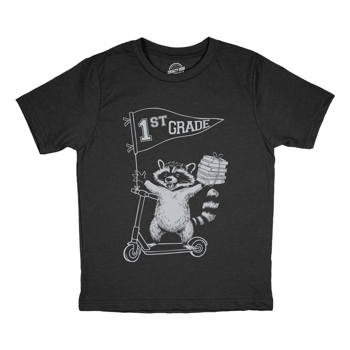1st Grade Raccoon Youth T Shirt product image 1