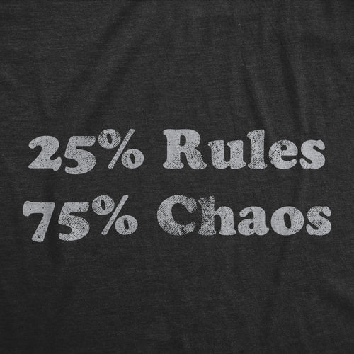 25 Percent Rules 75 Chaos Youth T Shirt product image 2