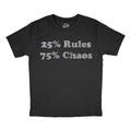 25 Percent Rules 75 Chaos Youth T Shirt product image 1