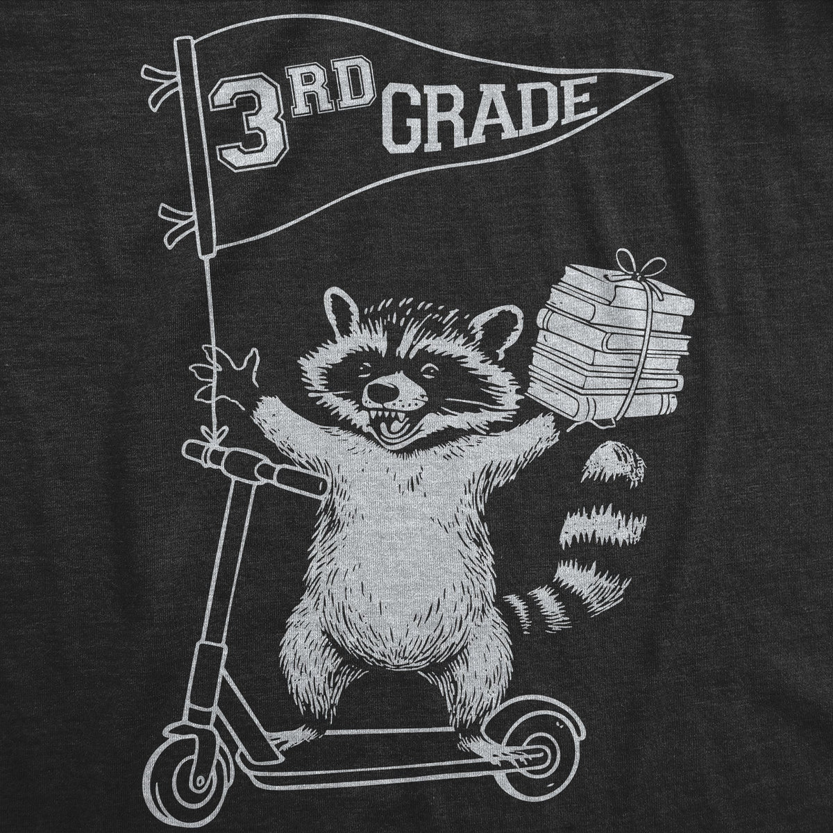 3rd Grade Raccoon Youth T Shirt product image 2