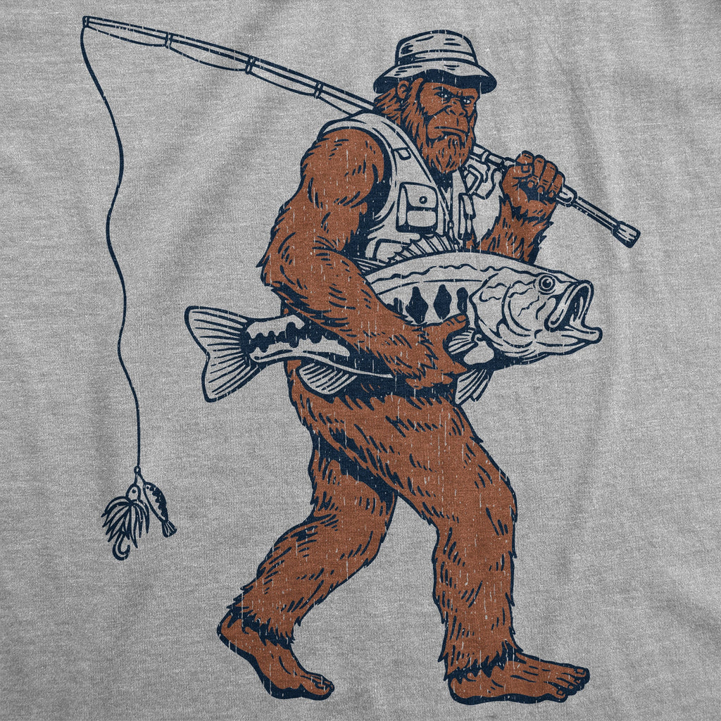 Bigfoot Fishing Men's T Shirt product image 3