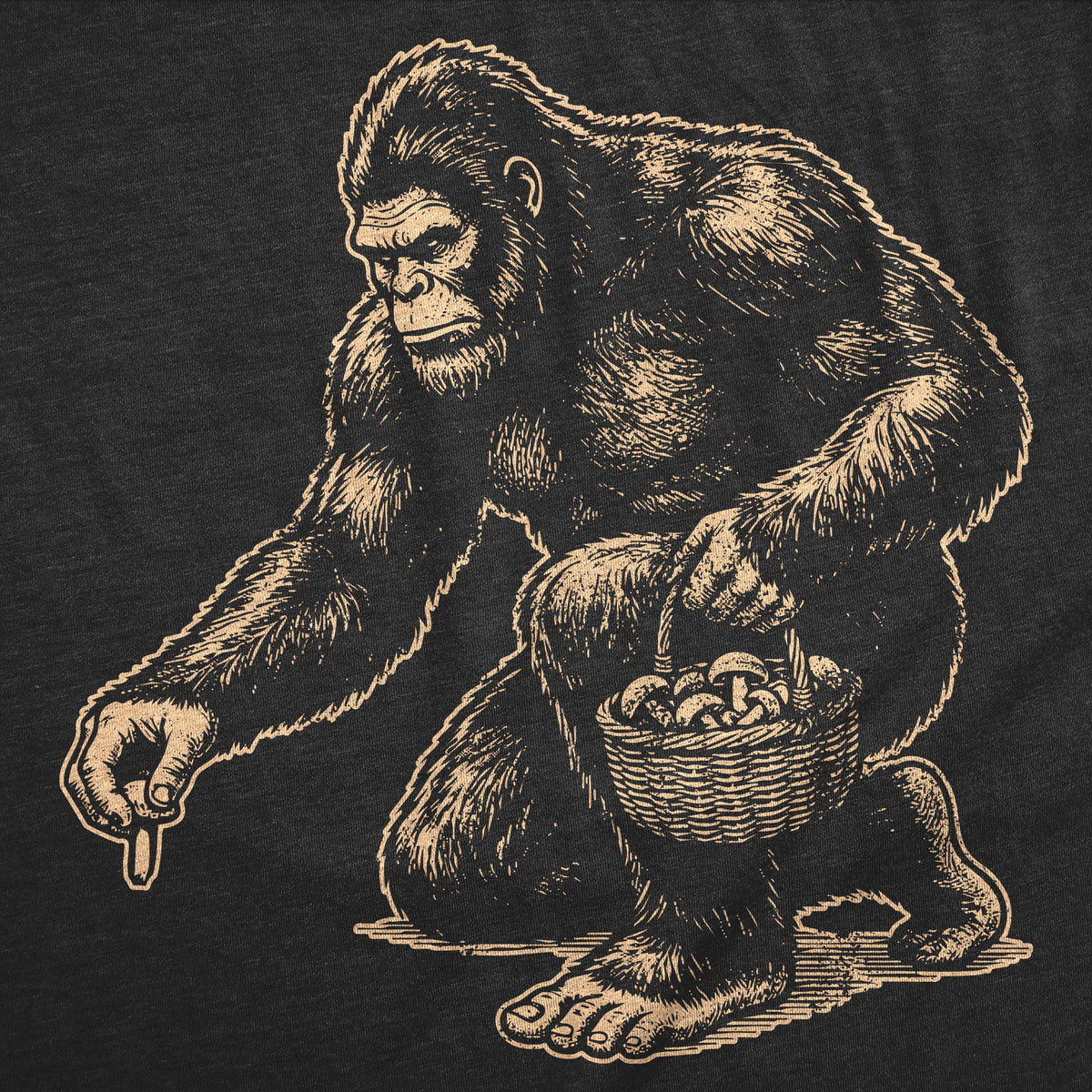 Bigfoot Mushroom Men's T Shirt product image 2