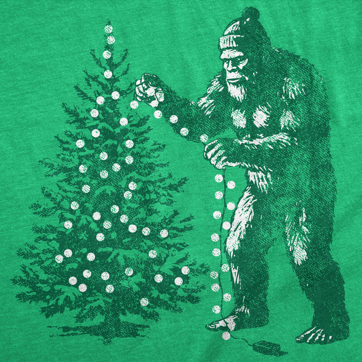 Bigfoot Christmas Tree Men's T Shirt product image 2