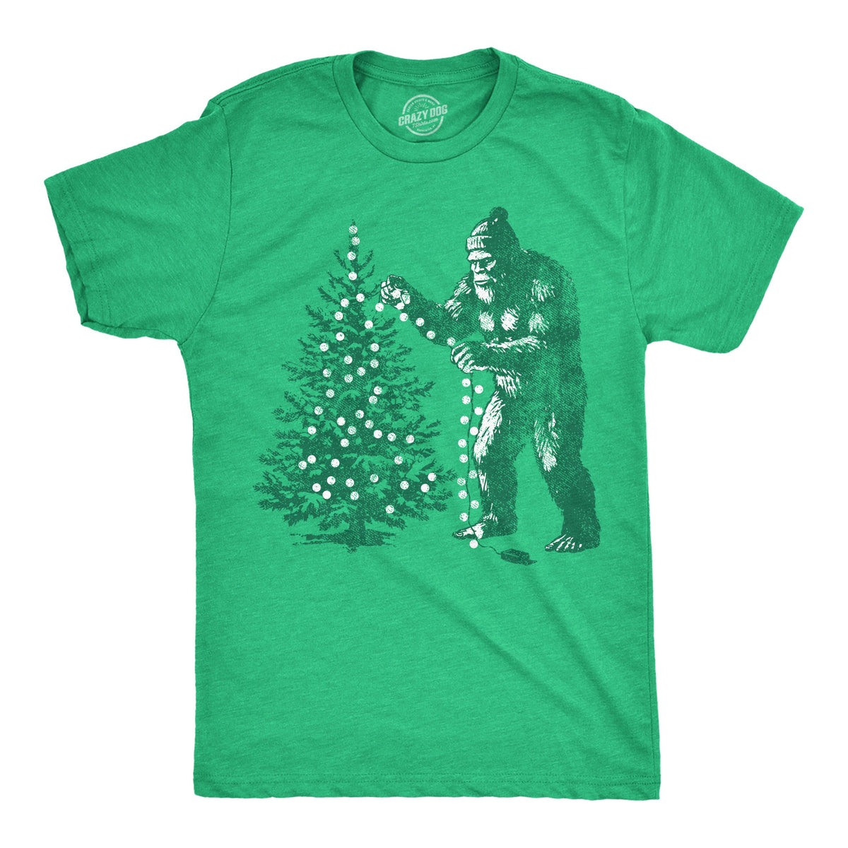 Bigfoot Christmas Tree Men's T Shirt product image 1