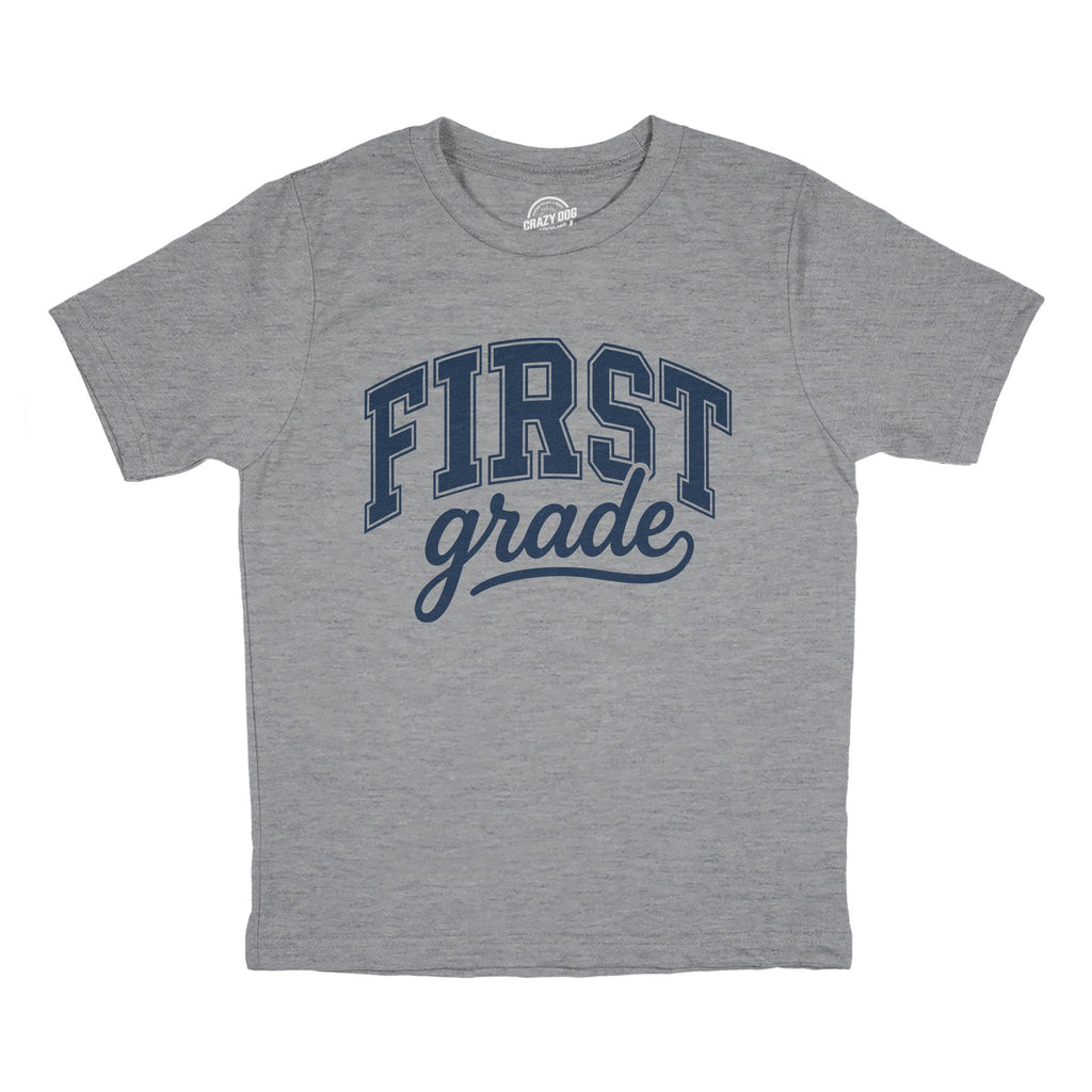 1st Grade Varsity Letters Youth T Shirt product image 1