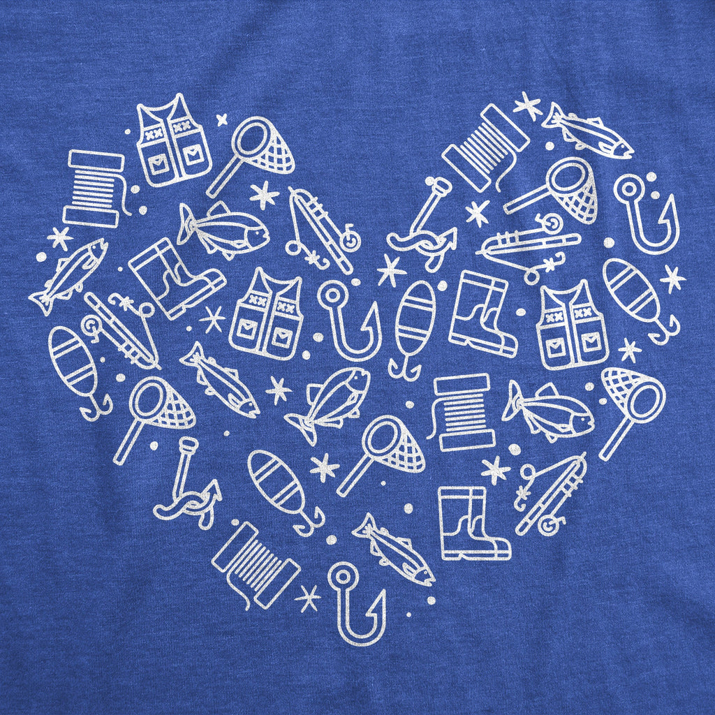 Fishing Heart Icons Women's T Shirt product image 2