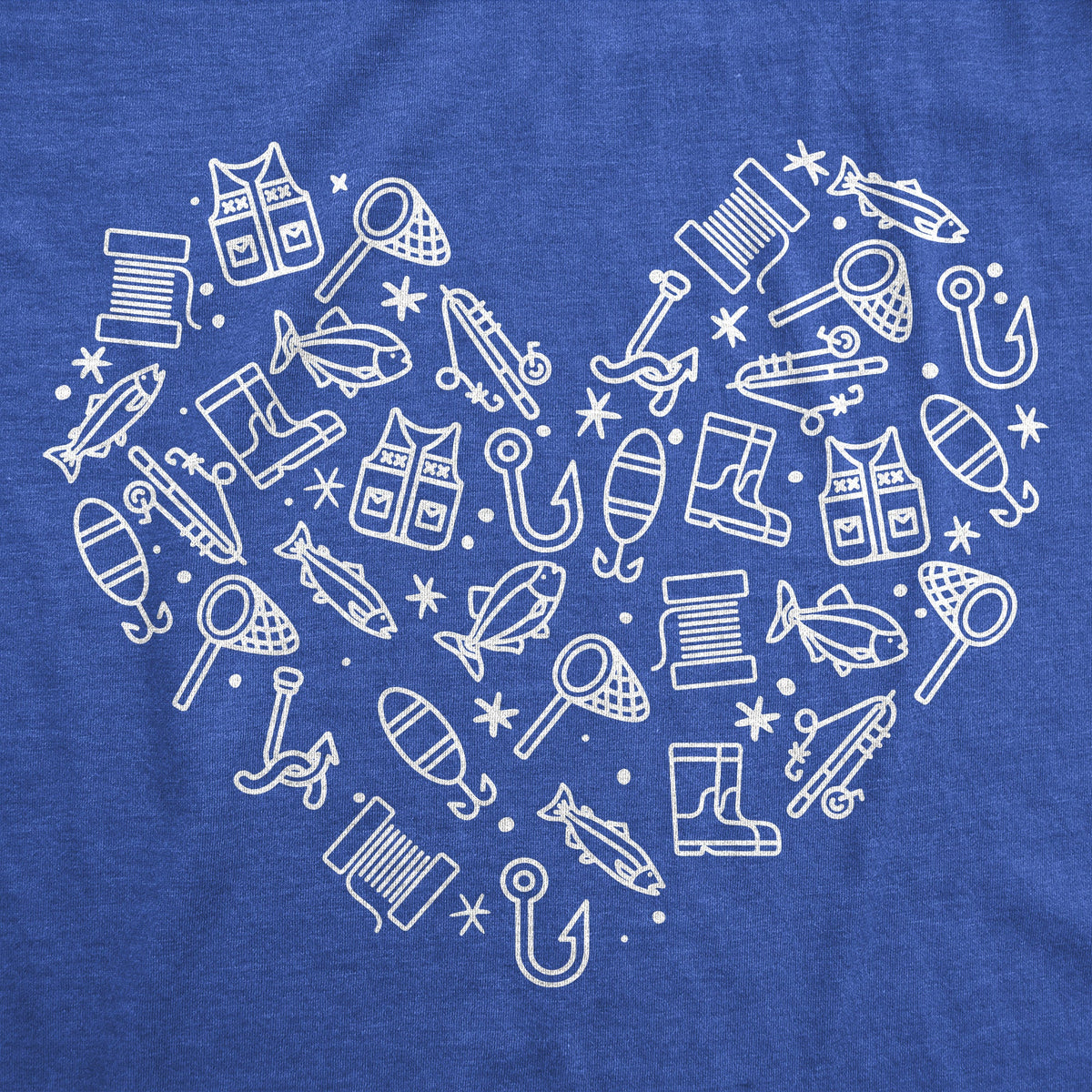 Fishing Heart Icons Women's T Shirt product image 2