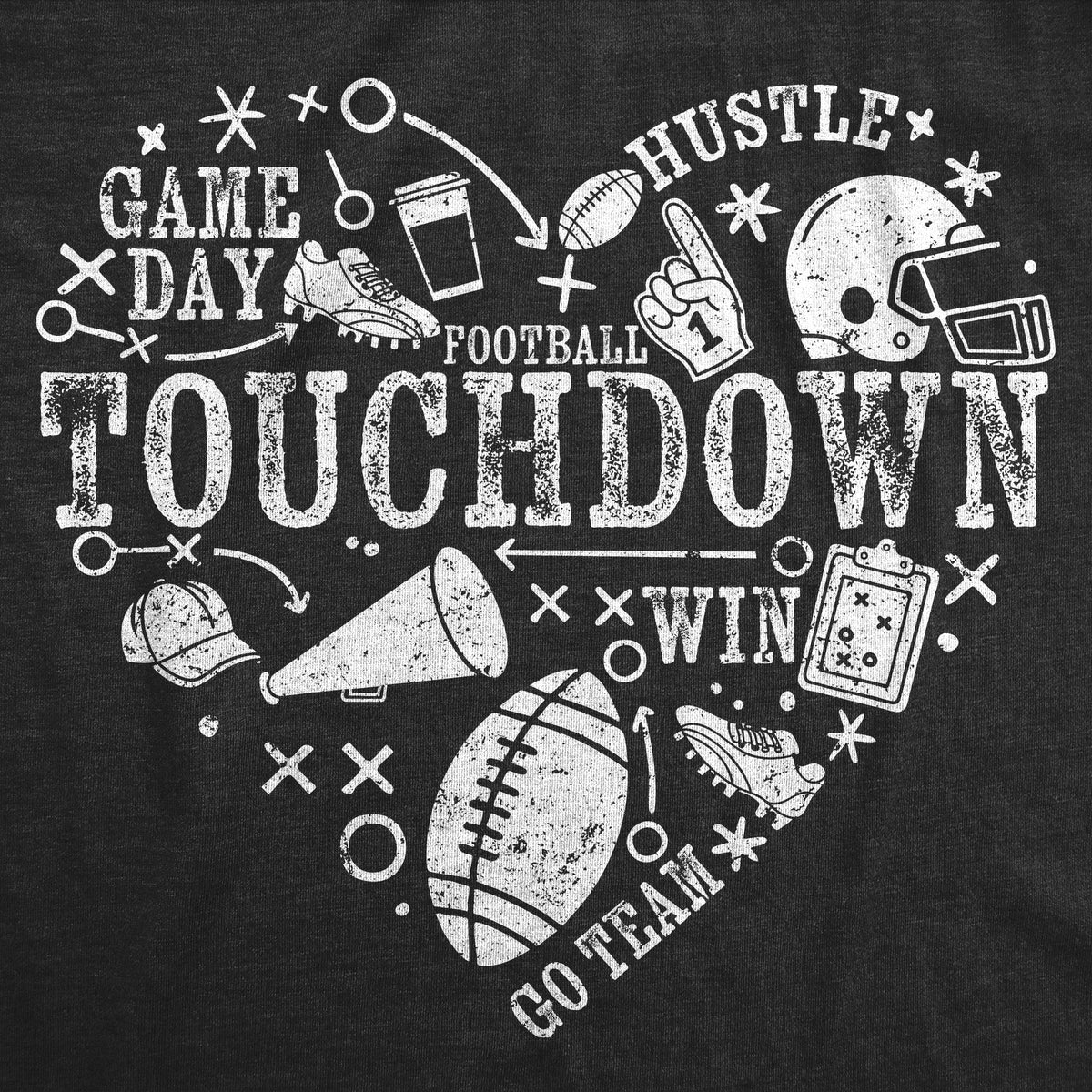 Football Heart Women's T Shirt product image 2