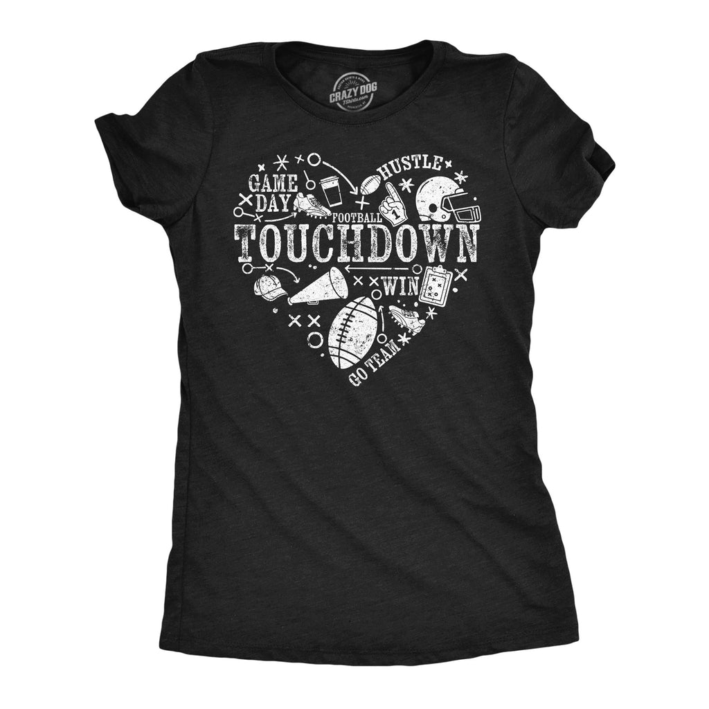 Football Heart Women's T Shirt product image 1