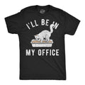 Ill Be In My Office Cat Litterbox Men's T Shirt product image 1