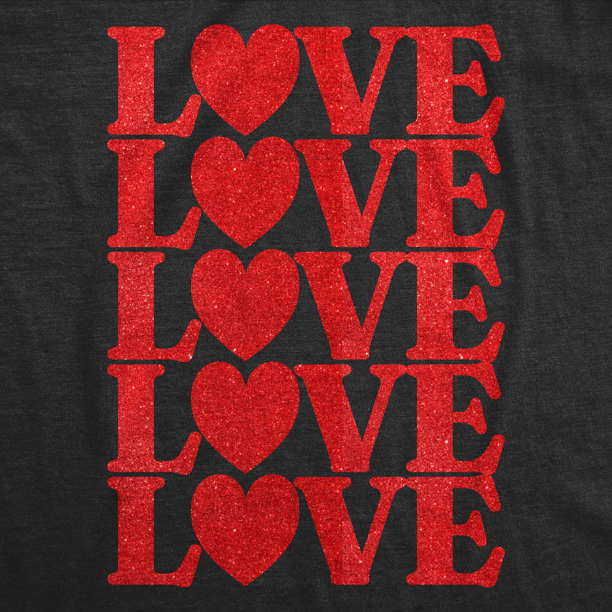 Love Glitter Stack Women's T Shirt product image 2