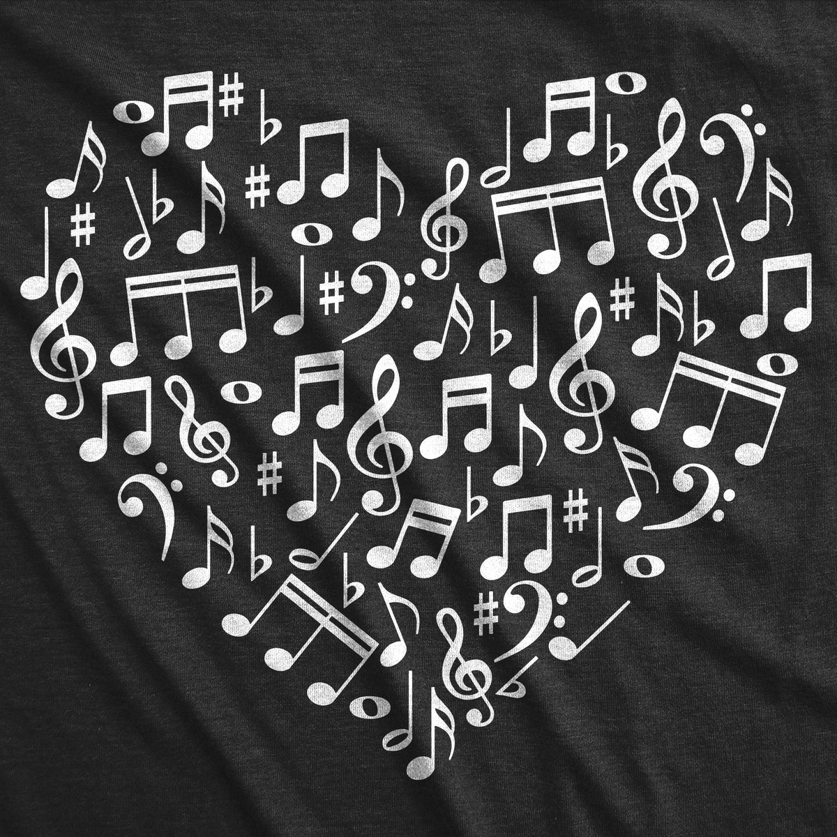 Music Note Heart Men's T Shirt product image 3