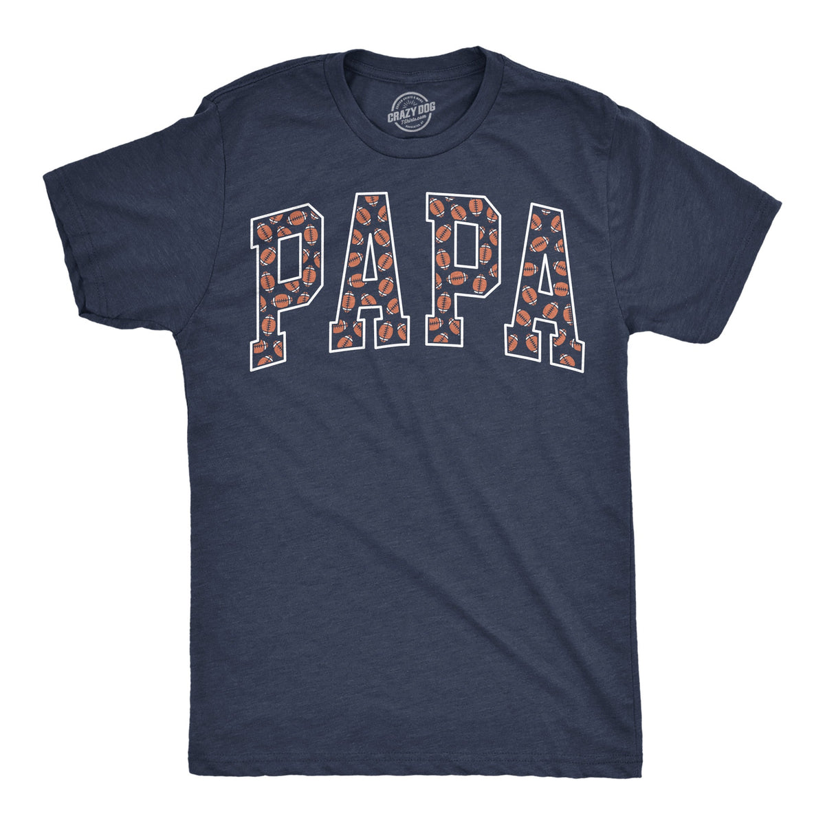 Papa Text Pattern Men's T Shirt product image 5