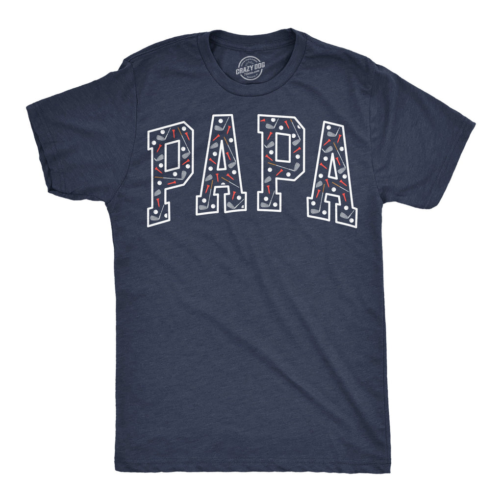 Papa Text Pattern Men's T Shirt product image 6