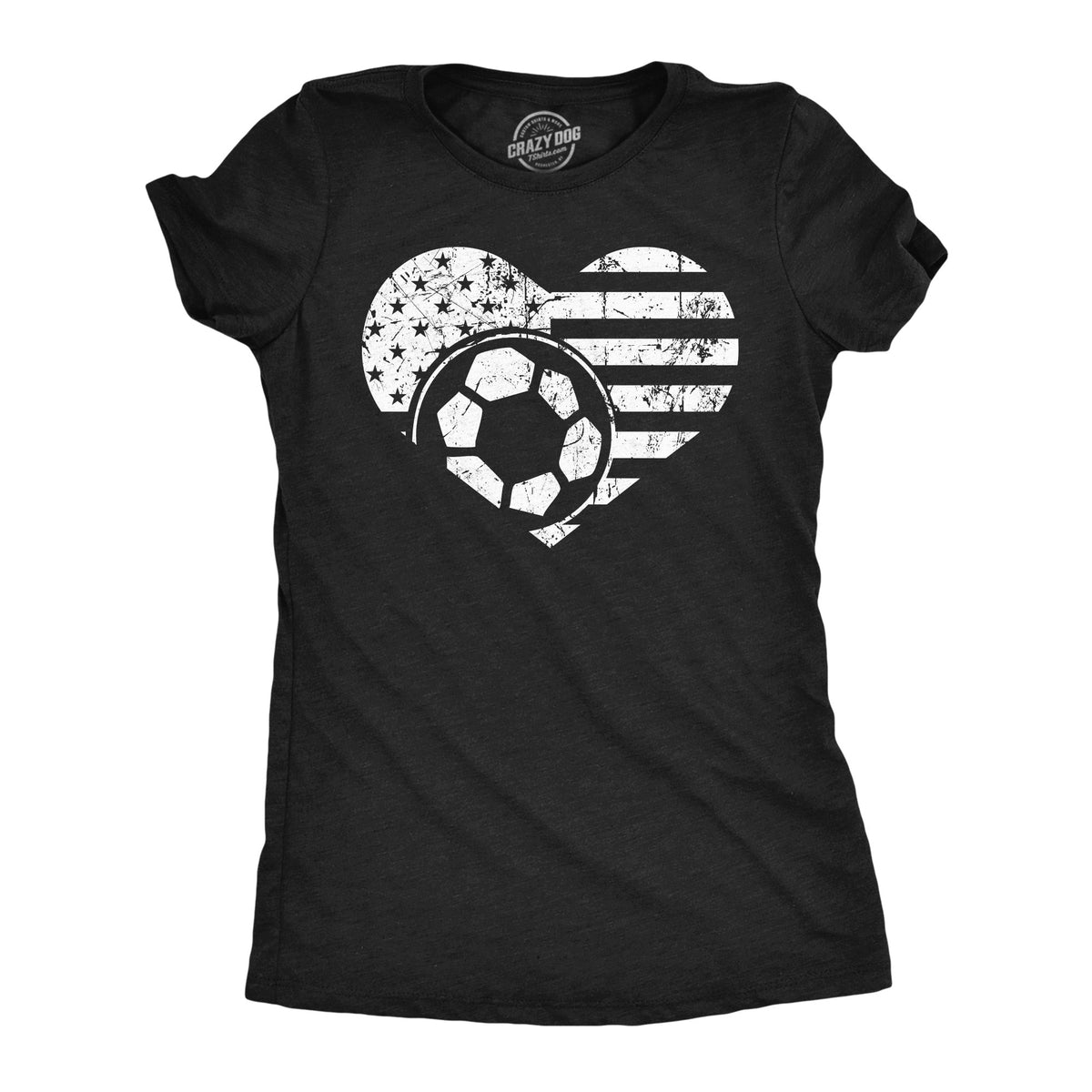Soccer Flag Heart Women's T Shirt product image 1