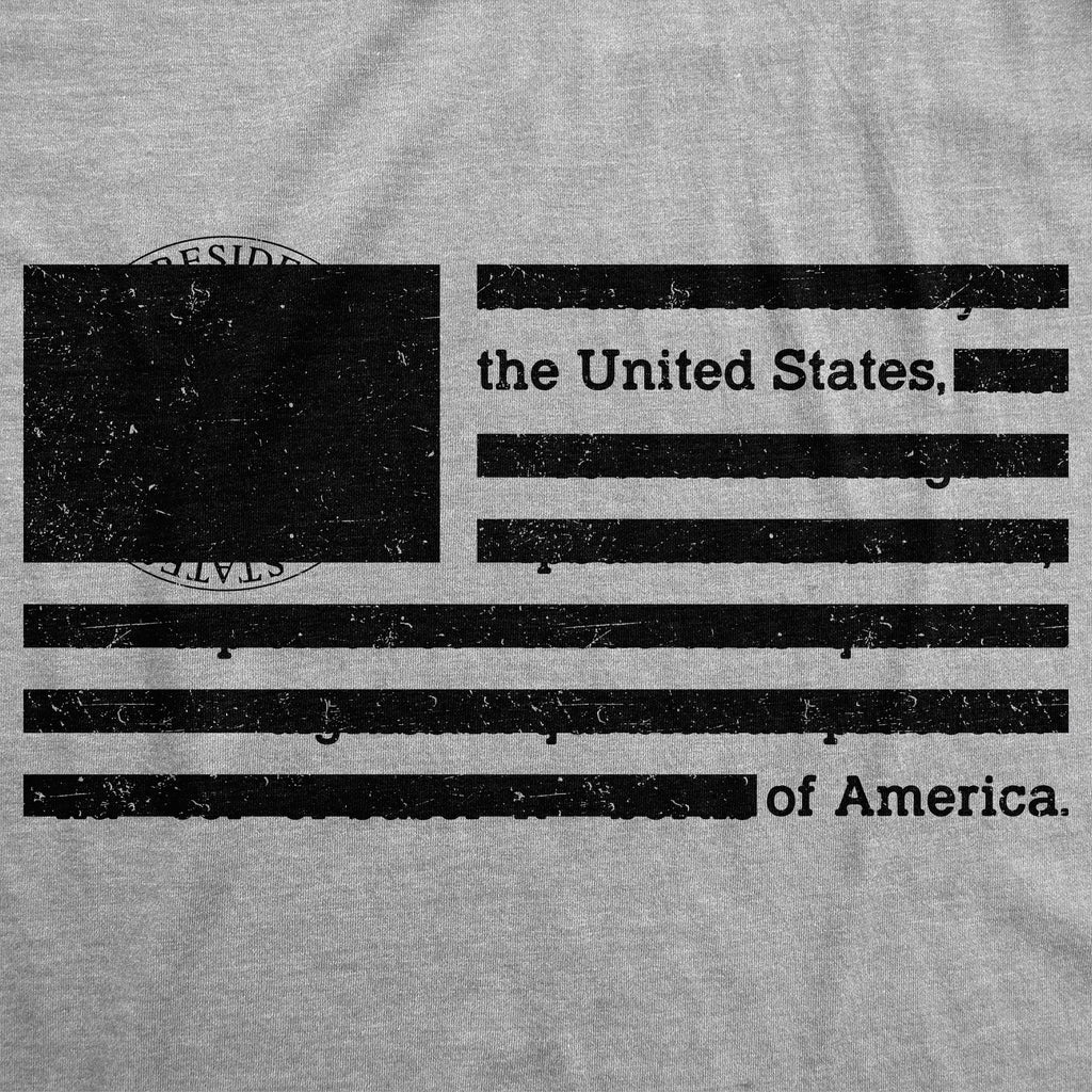 USA Flag Redacted Men's T Shirt product image 3