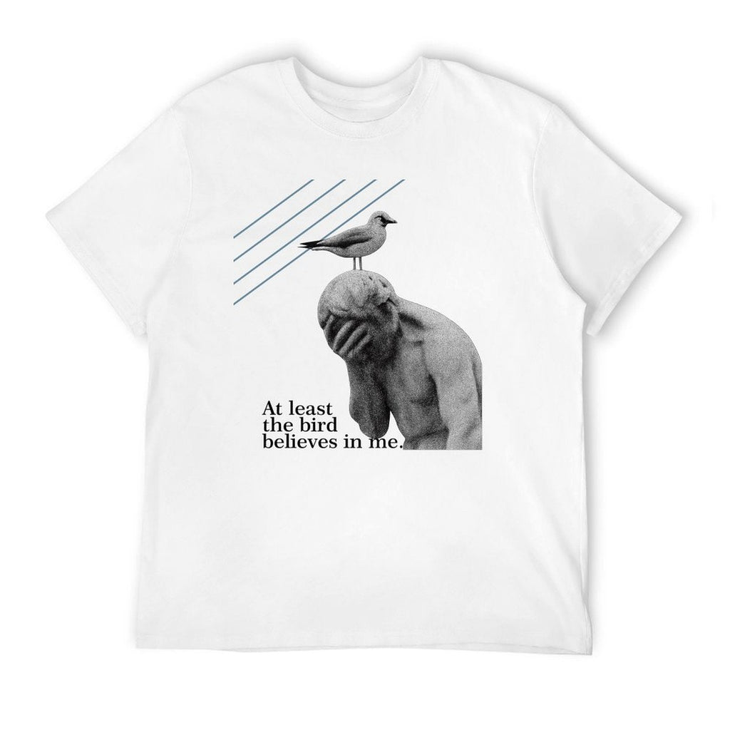 at least the bird believes in me grathic tee product image 2
