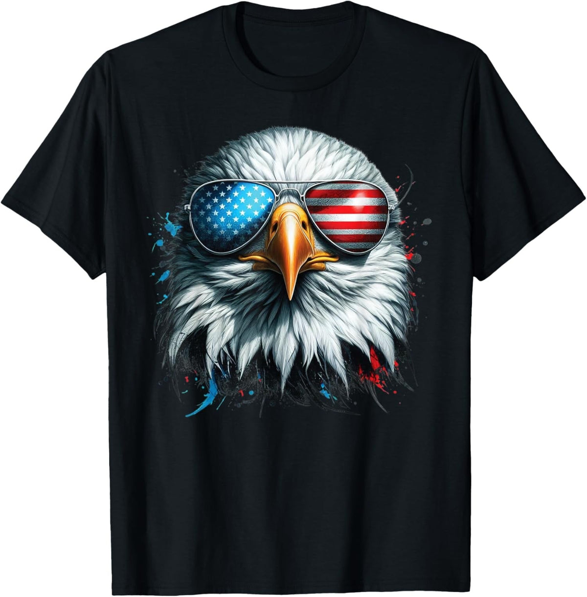 Funny Patriotic Bald Eagle with American Flag Sunglas product image 13