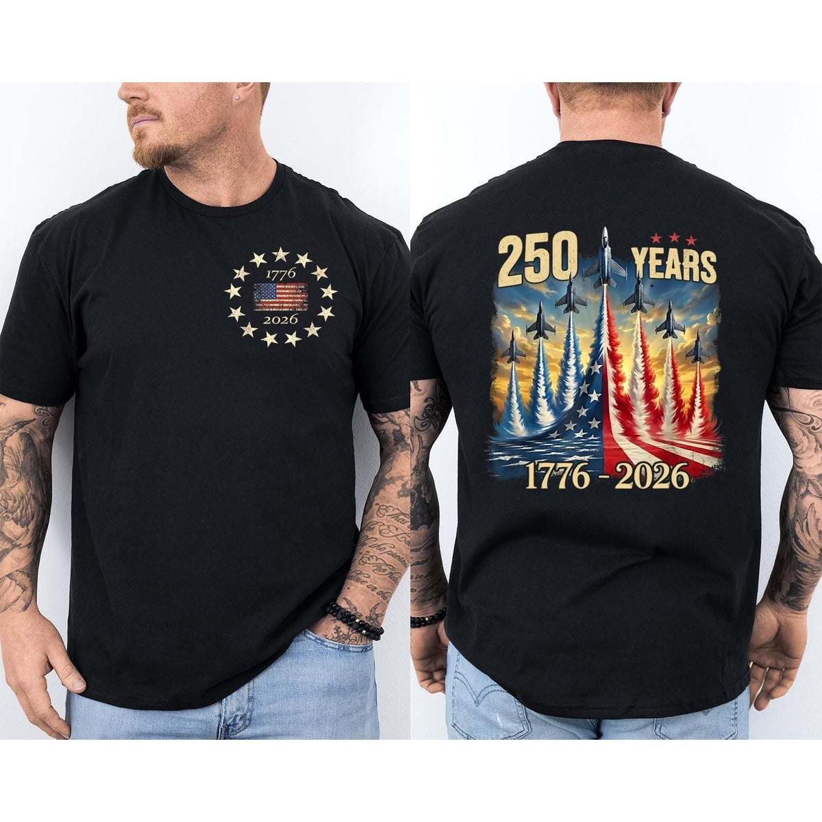 250 Years America Anniversary Fighter Jets 250th Birthday product image 1