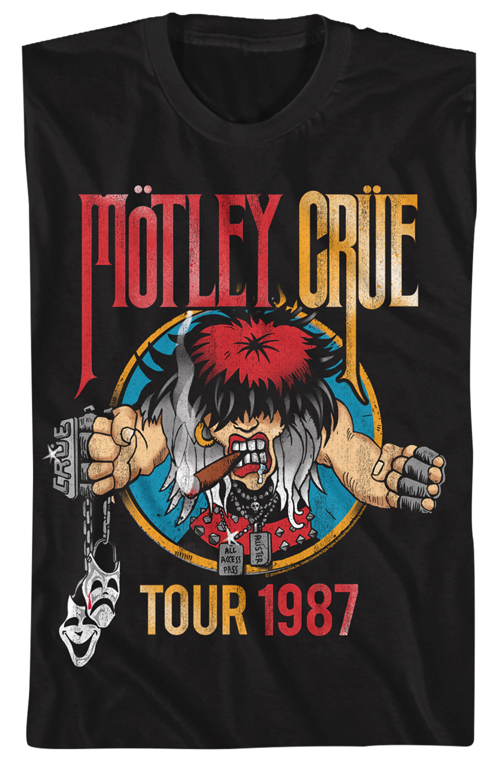 1987 Tour Motley Crue T-Shirt product image 2