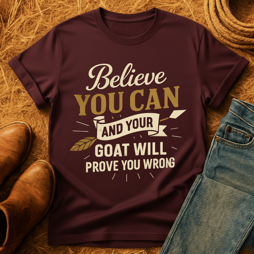 Believe You Can Goat T-Shirt product image 3