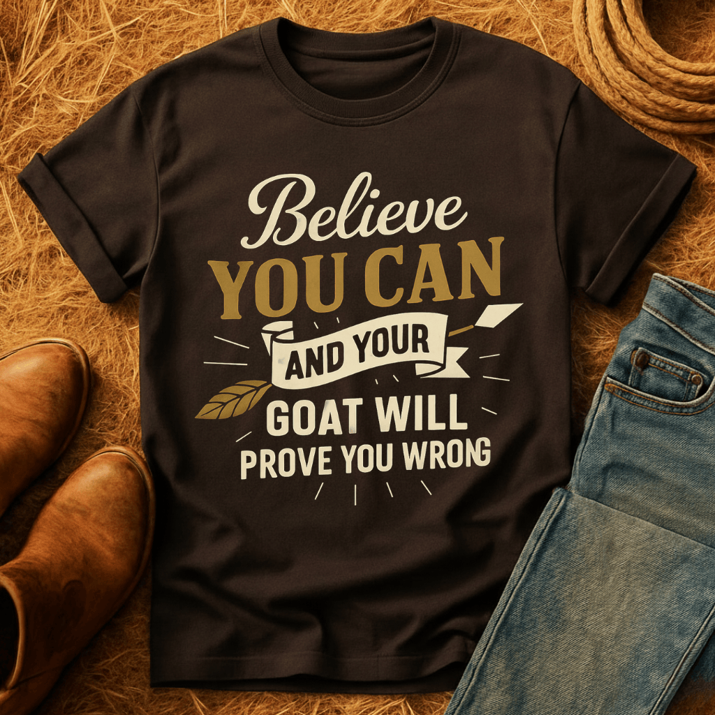 Believe You Can Goat T-Shirt product image 4
