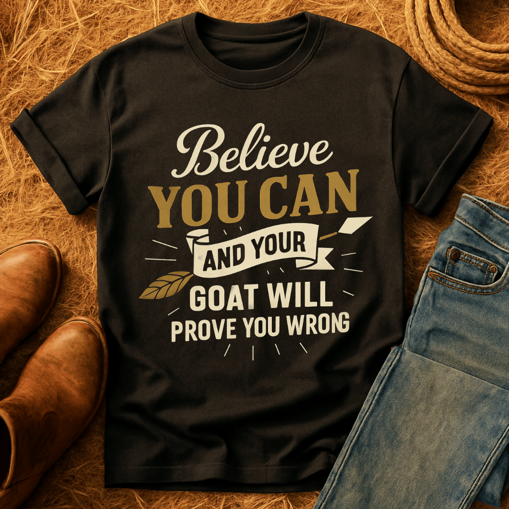 Believe You Can Goat T-Shirt product image 2