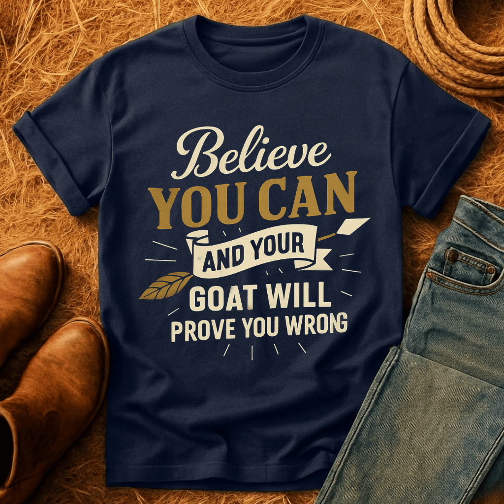 Believe You Can Goat T-Shirt product image 7