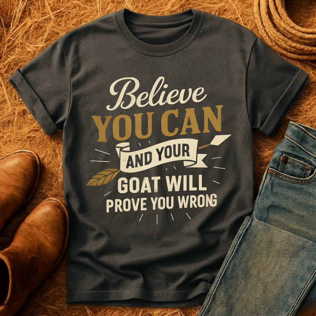 Believe You Can Goat T-Shirt product image 6