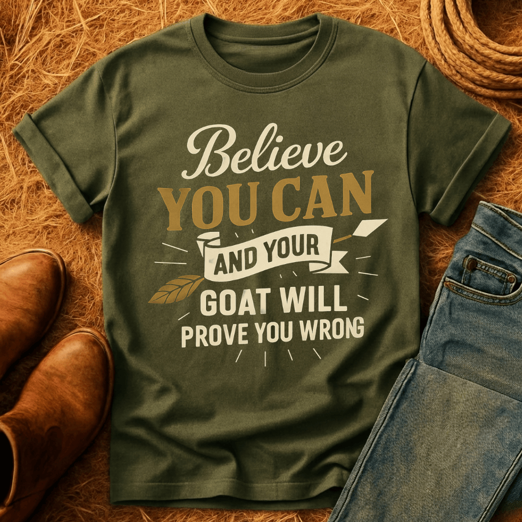 Believe You Can Goat T-Shirt product image 1