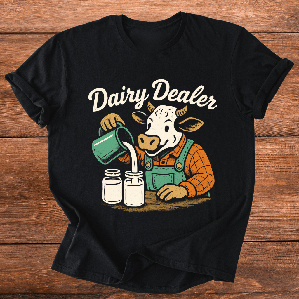 Dairy Dealer Cow T-Shirt product image 10