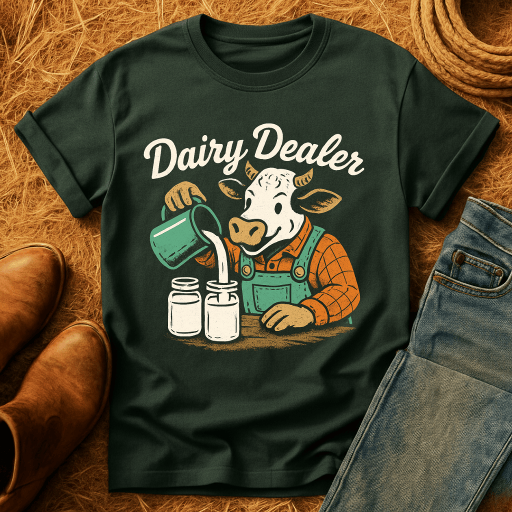 Dairy Dealer Cow T-Shirt product image 5