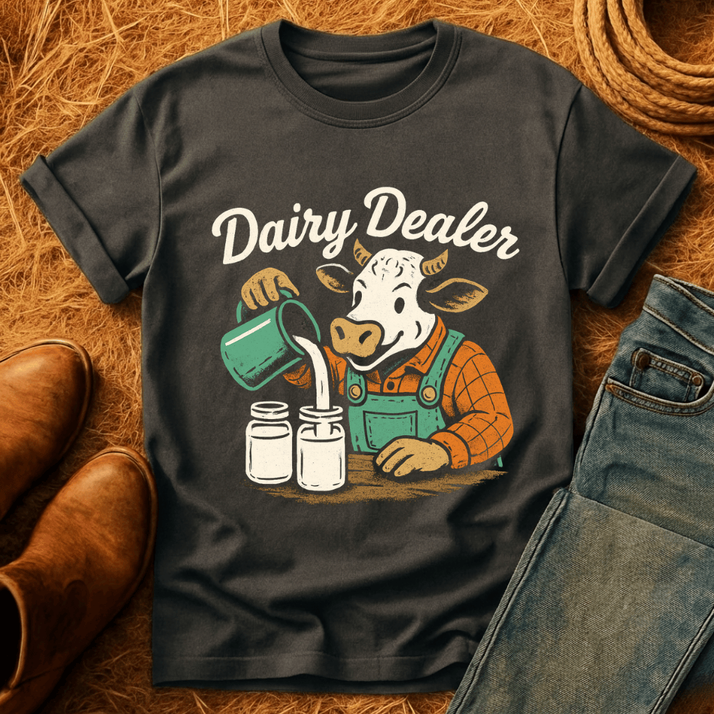 Dairy Dealer Cow T-Shirt product image 6