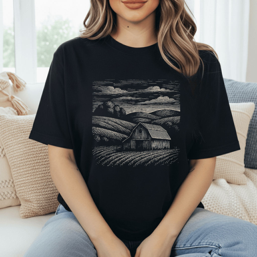 Barn And Farm-scape T-Shirt product image 10