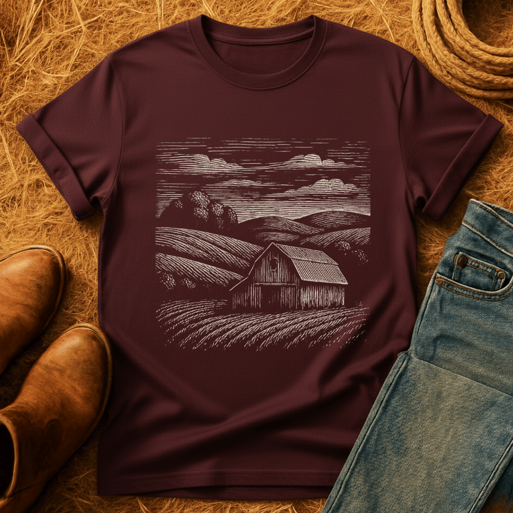 Barn And Farm-scape T-Shirt product image 3