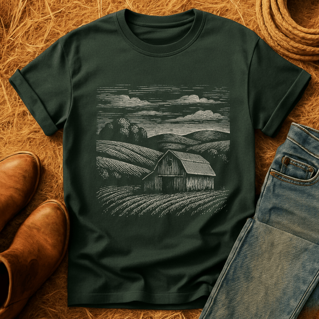 Barn And Farm-scape T-Shirt product image 1