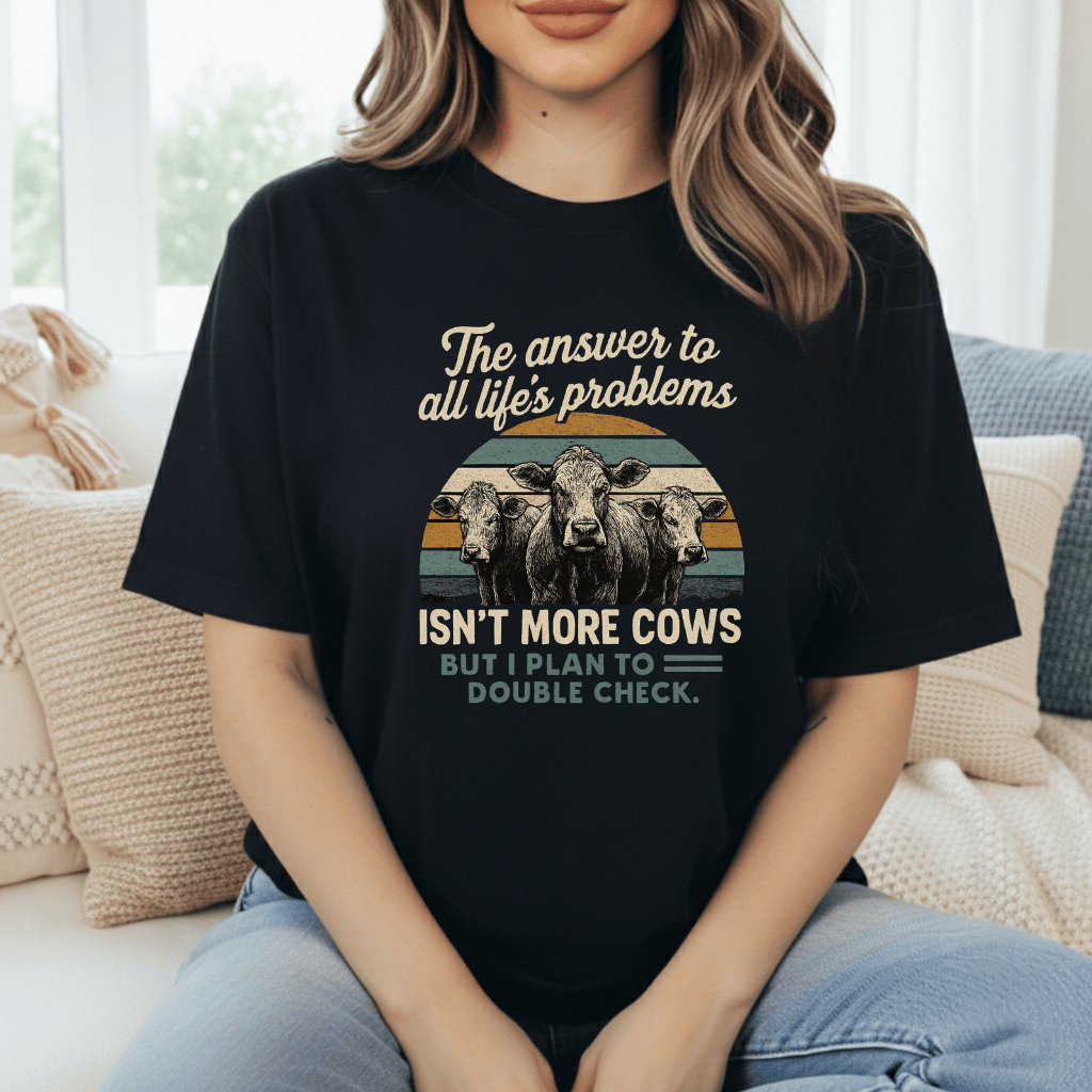 Cows Solve Problems T-Shirt product image 9