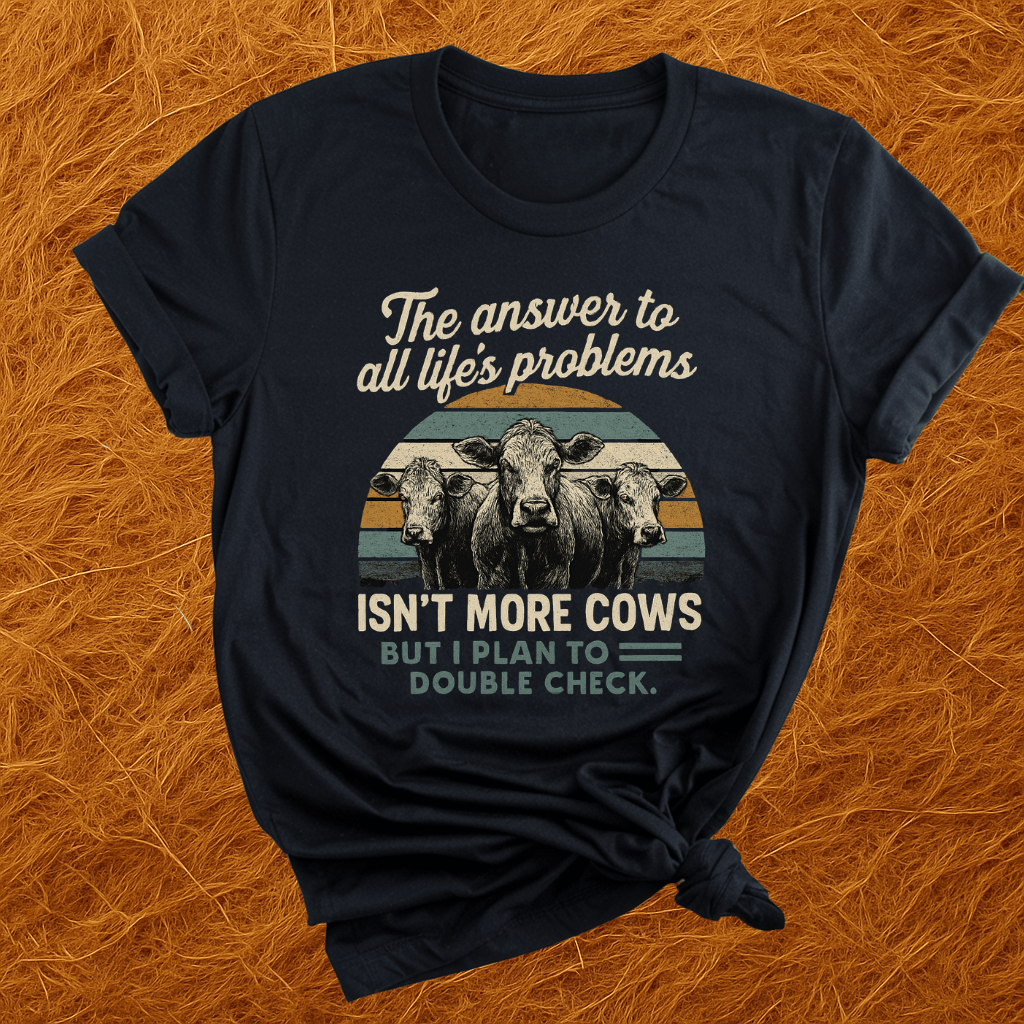 Cows Solve Problems T-Shirt product image 10