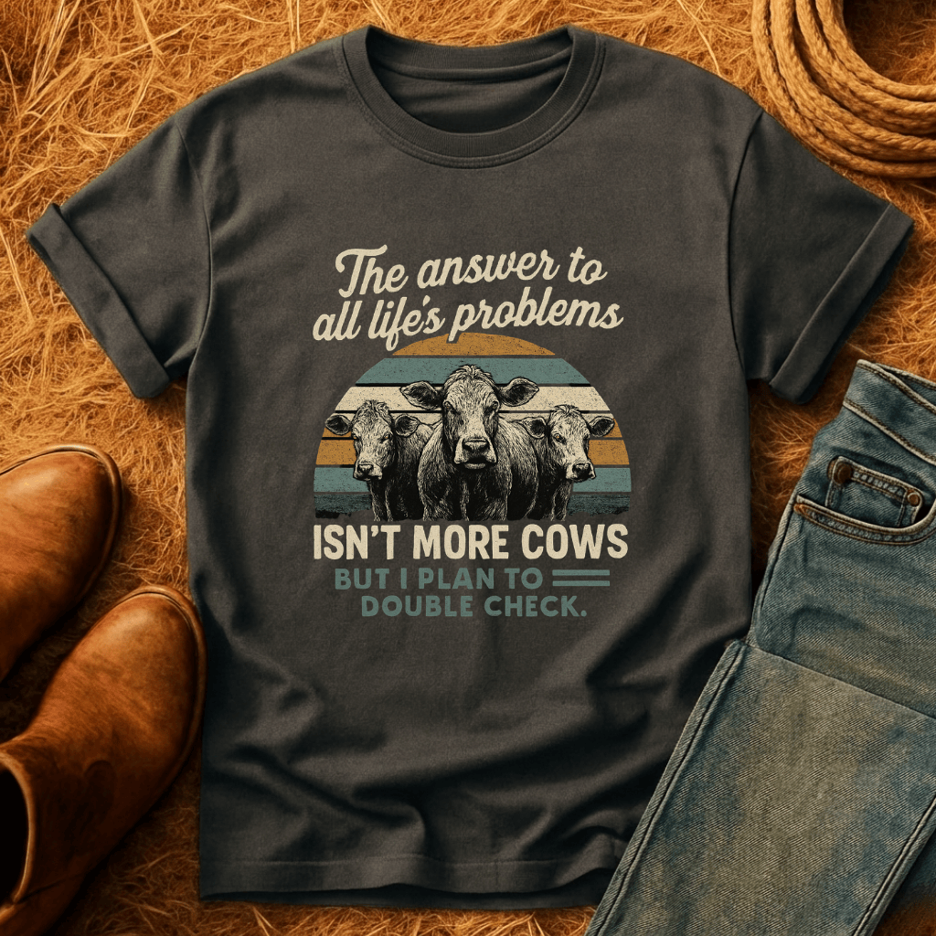 Cows Solve Problems T-Shirt product image 6