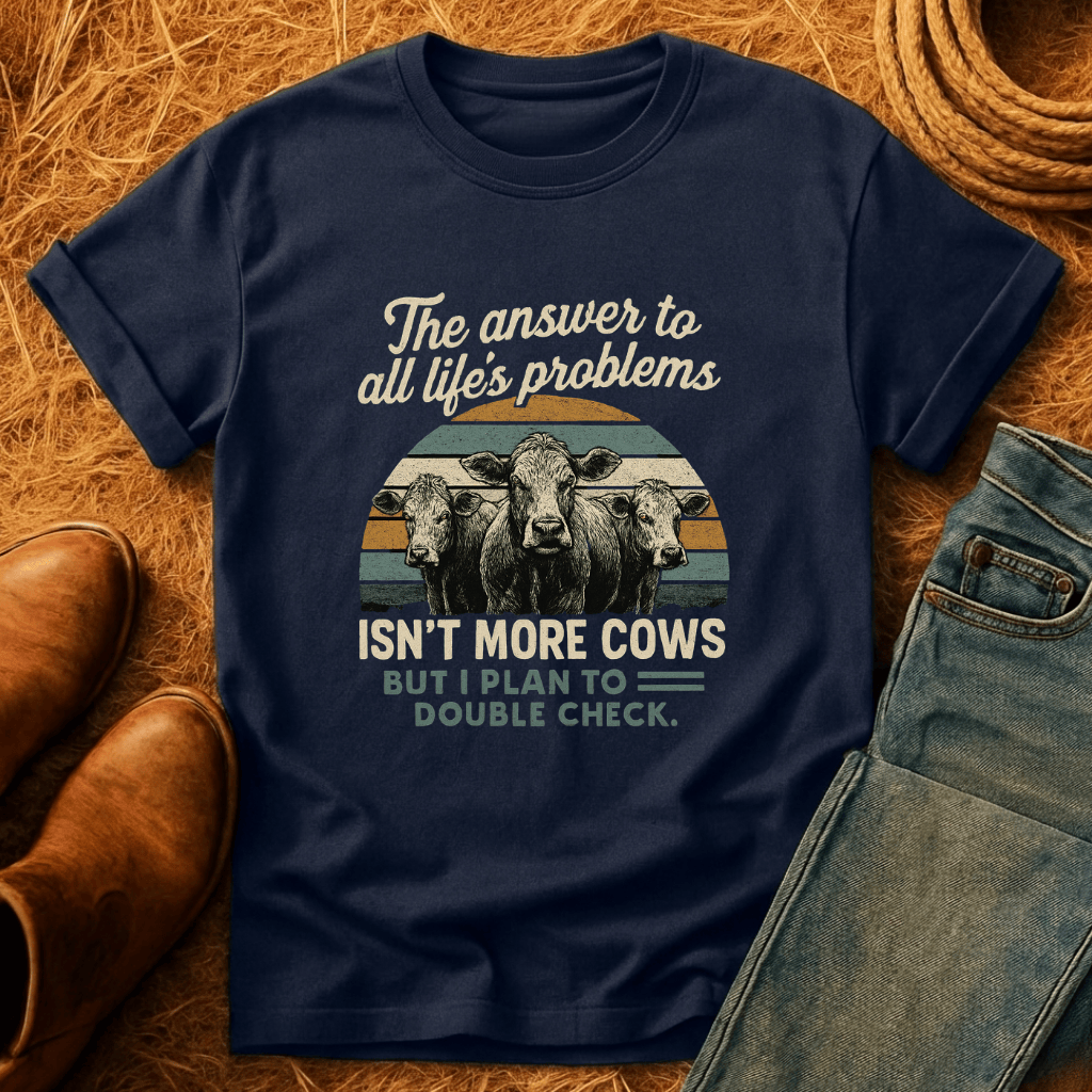 Cows Solve Problems T-Shirt product image 7
